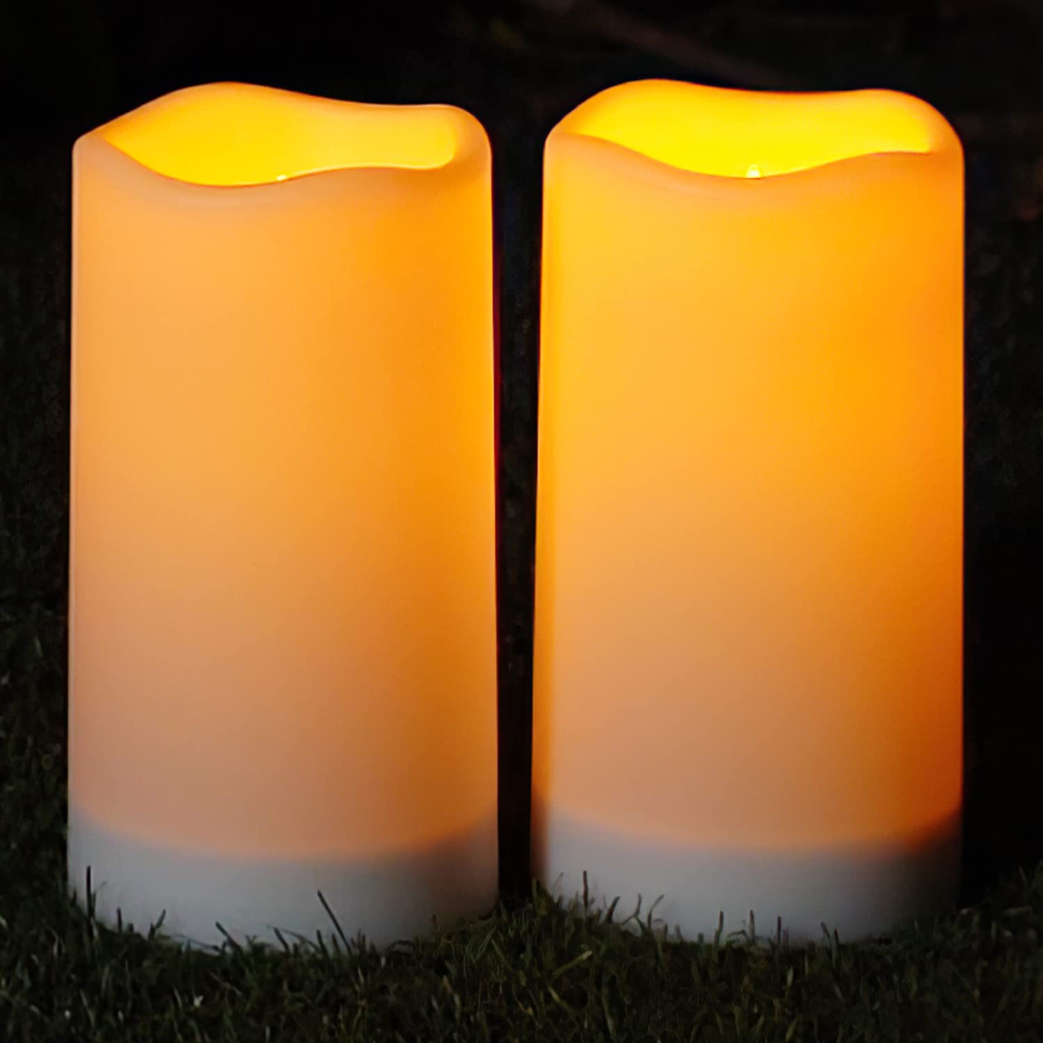 Solar Candles Outdoor Waterproof, Sensor Only, Dusk To Dawn, 3″X6″ Rechargeab…