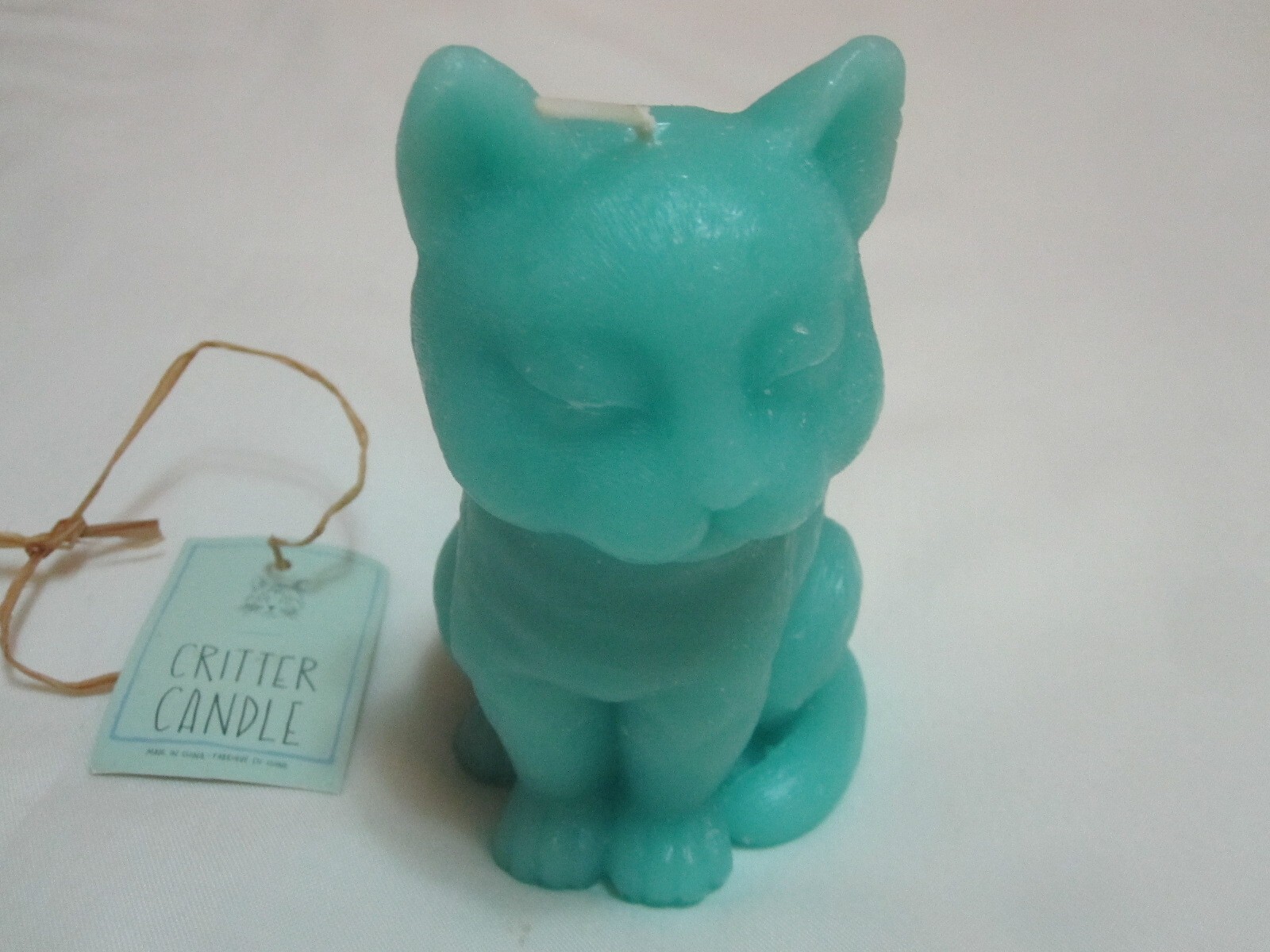 Urban Outfitters Exclusive: Critter Candle Turquoise Cat (6 in. tall | 12 oz.)
