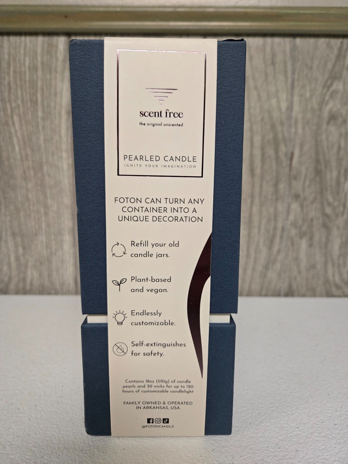 Foton 18oz Pearled Candle Kit Refillable Candle Sand w/ 30 Wicks – Unscented