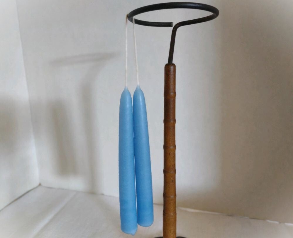 Hand-Dipped Taper Candle Pair ~ 6″ Chubby ~ 11 Colors ~ Scented & Unscented
