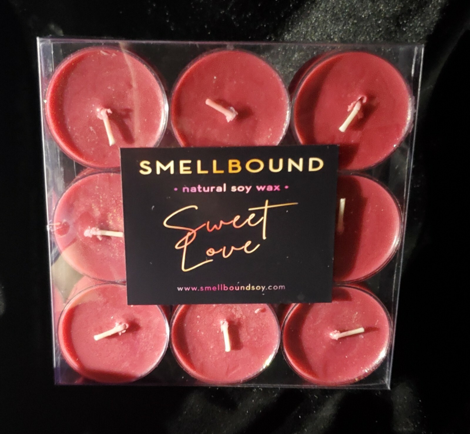 SWEET LOVE * Cinnamon Sugar & Berries * Soy Wax Tealight Candles * (9) Tea Light