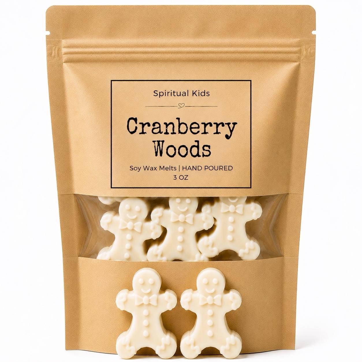 Gingerbread Shaped Soy Wax Melts 3.2oz | Food Scented | Holiday Scents |