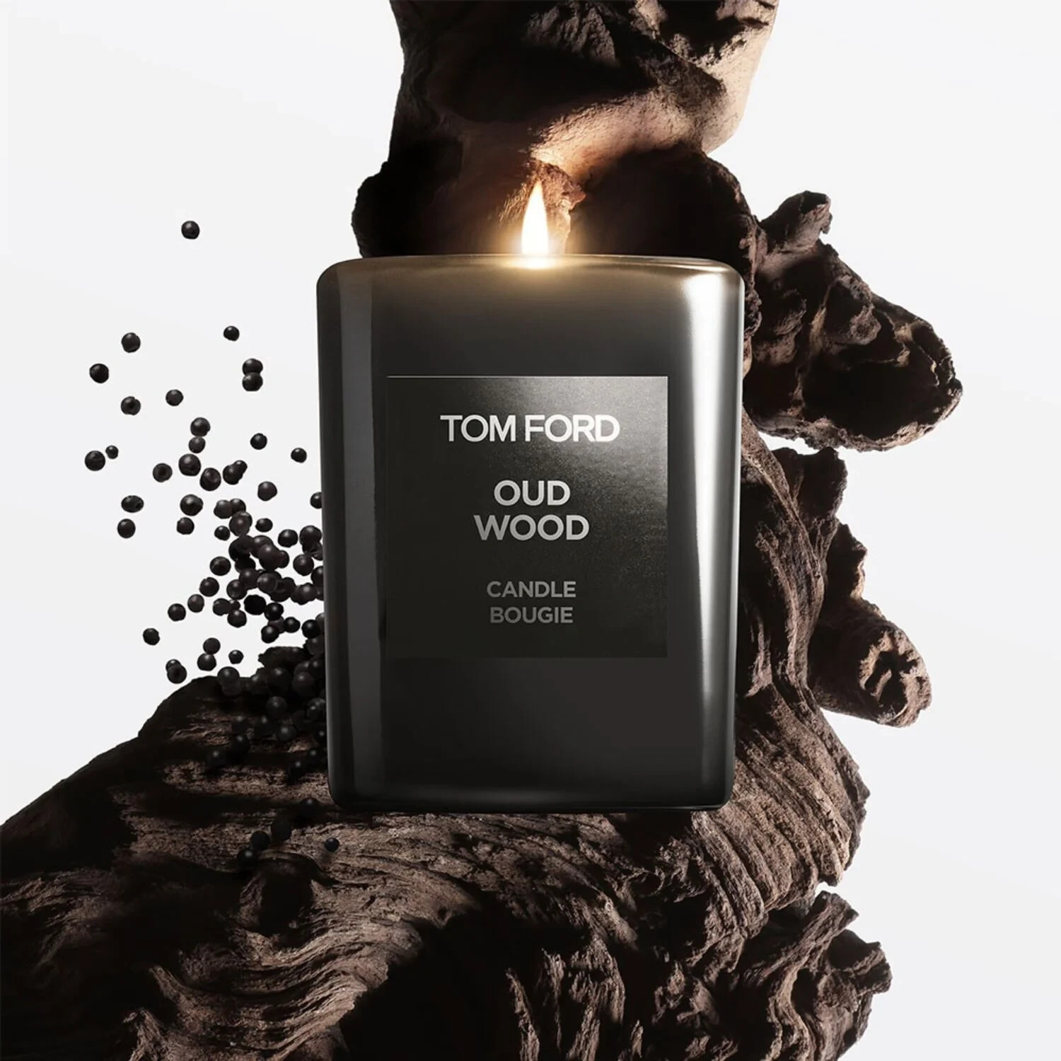 Tom Ford Private Blend Oud Wood Fragranced Candle 2.25 IN 40 hr Burn Sealed