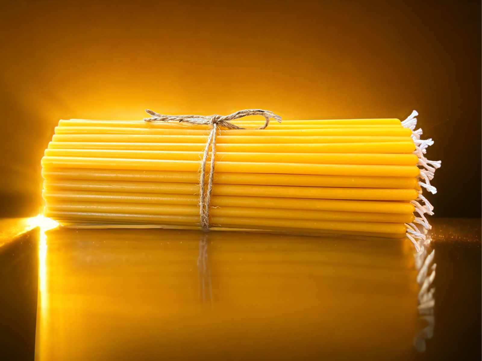 Orthodox Church Candles, Beeswax Tapers 25, 50 & 100 Pcs Multiple Colors