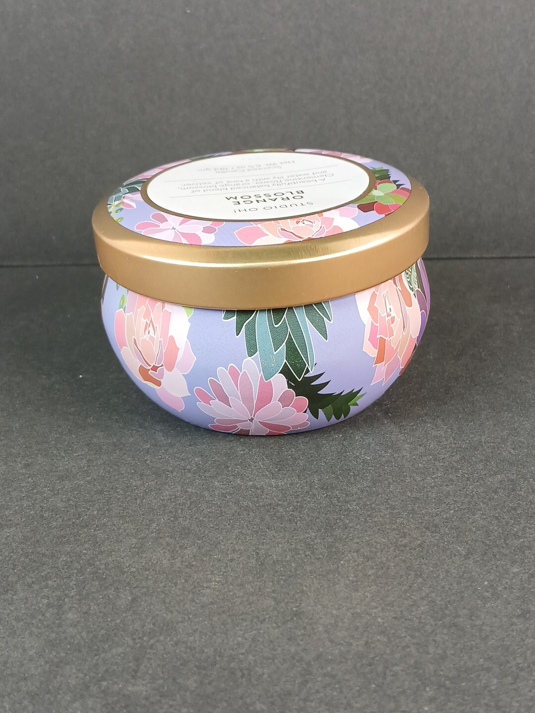 Studio OH! Soy-Blended Hand Poured Candle Jar 6.5 oz. – Orange Blossom Scent