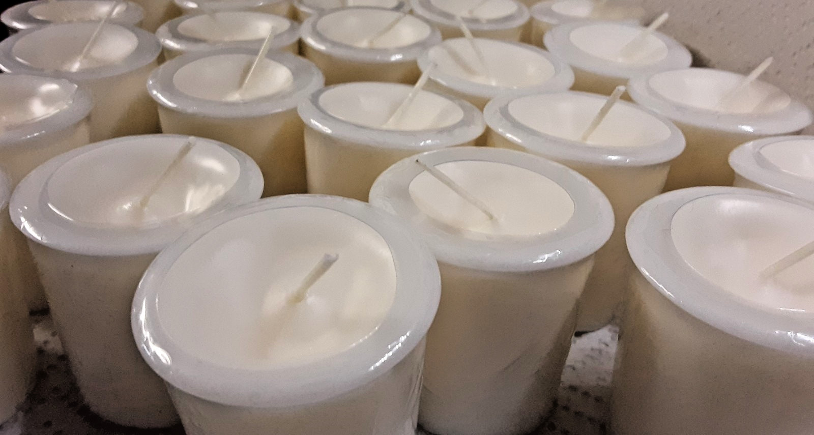 12 Unscented 2 oz soy votives No added Fragrance oil Hand poured prayer candles