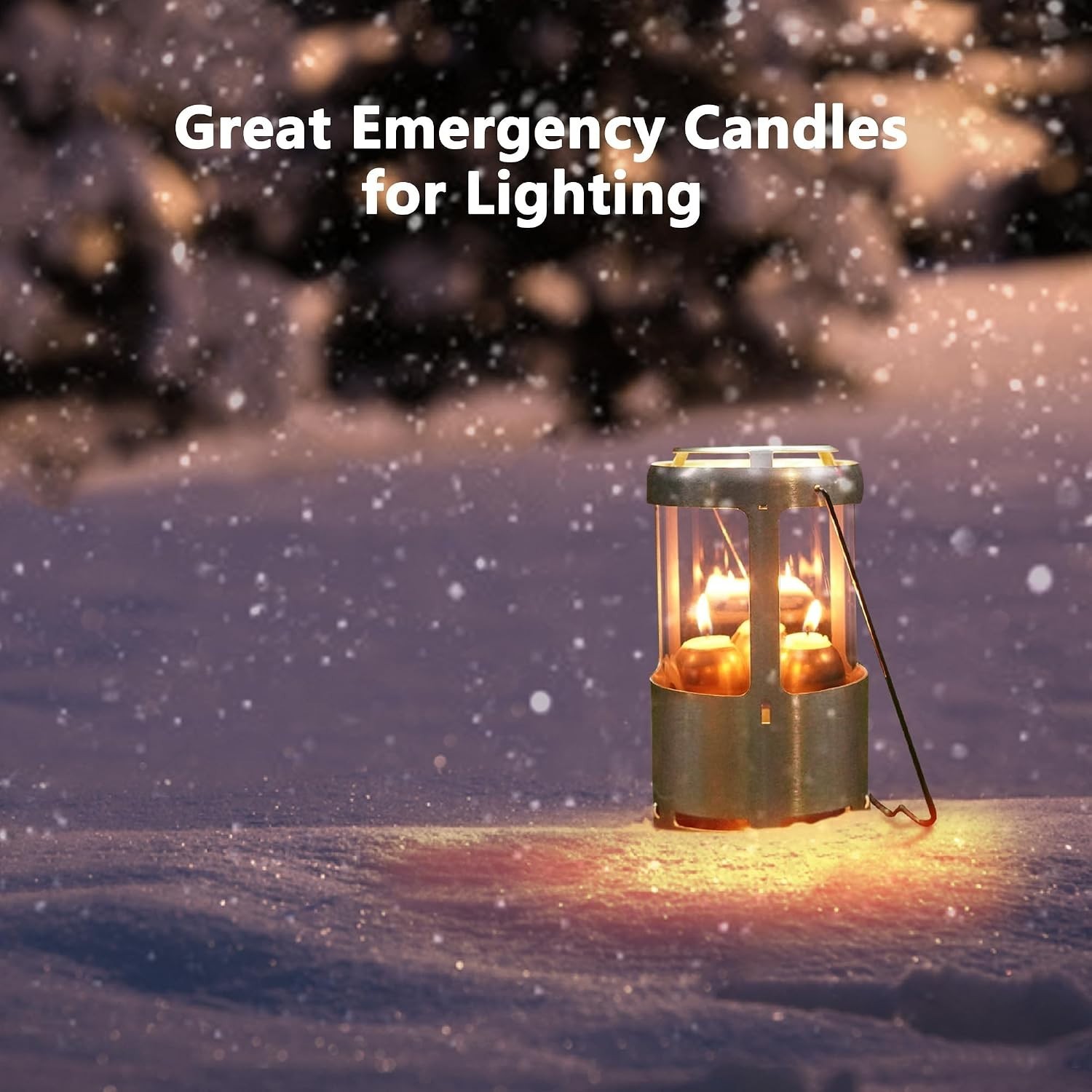 Emergency Candles for Lanterns Long Burning 15 Hour White 20 Pack | 1.2 x 3.5…