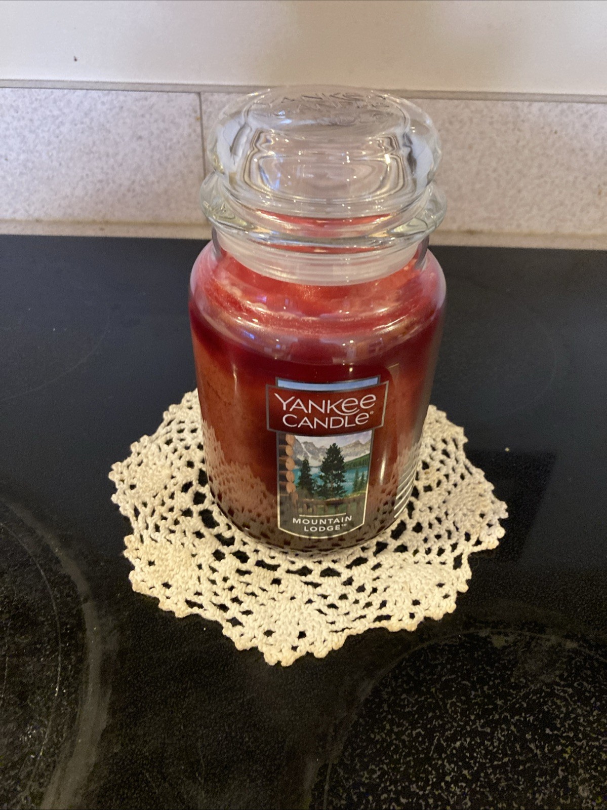 Yankee Candle Mountain Lodge Large Classic Jar 22oz Woodsy Single Wick Retired