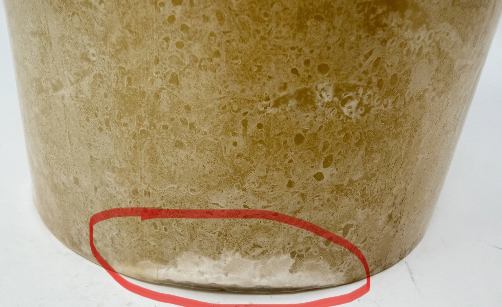 Pier 1 Imports FRESHLY BAKED Scented Textured Pillar Candle 4in x 6in RETIRED