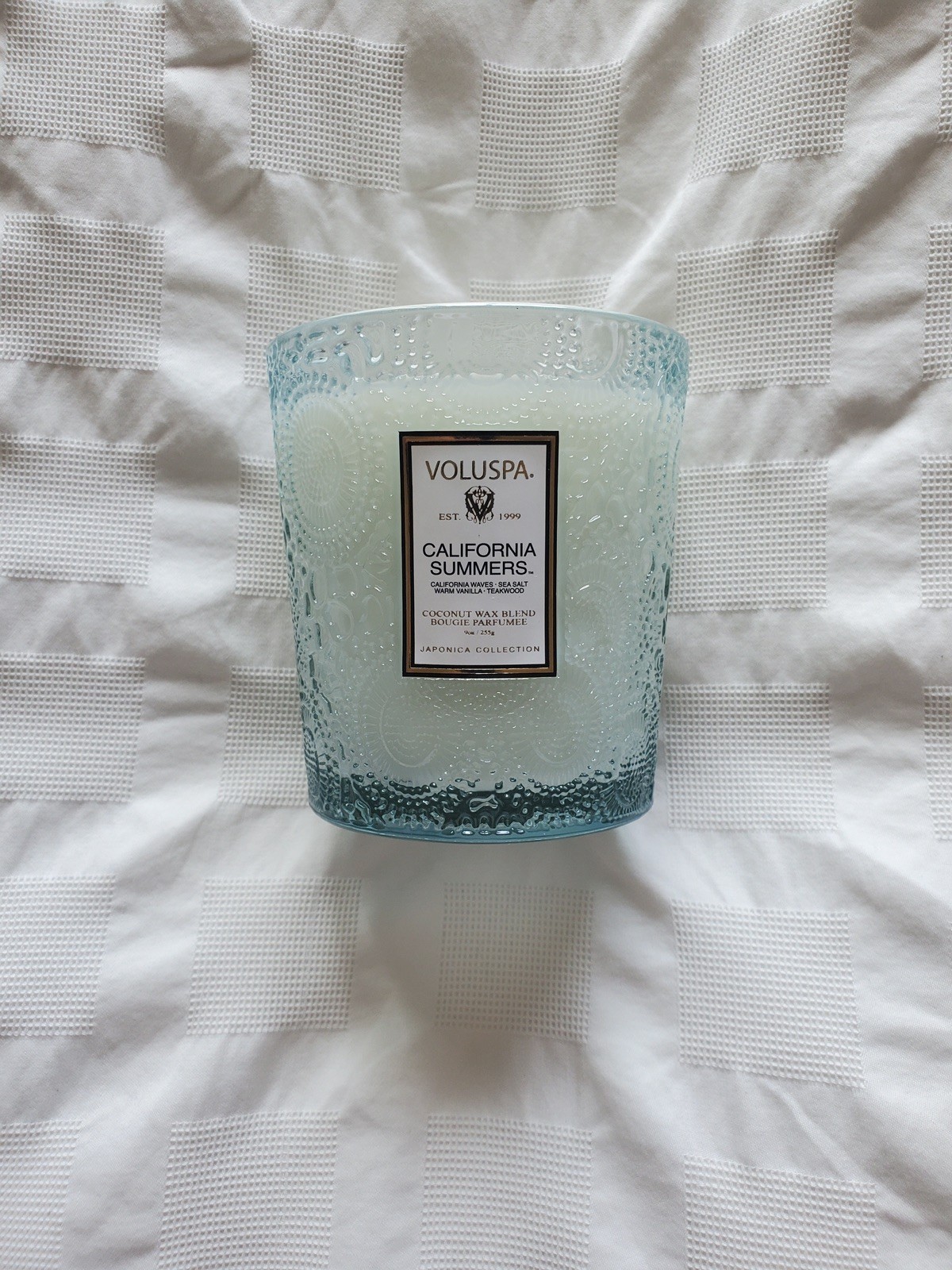 Voluspa California Summers Candle Jar, 9 Oz, Coconut Wax Blend Brand New in Box