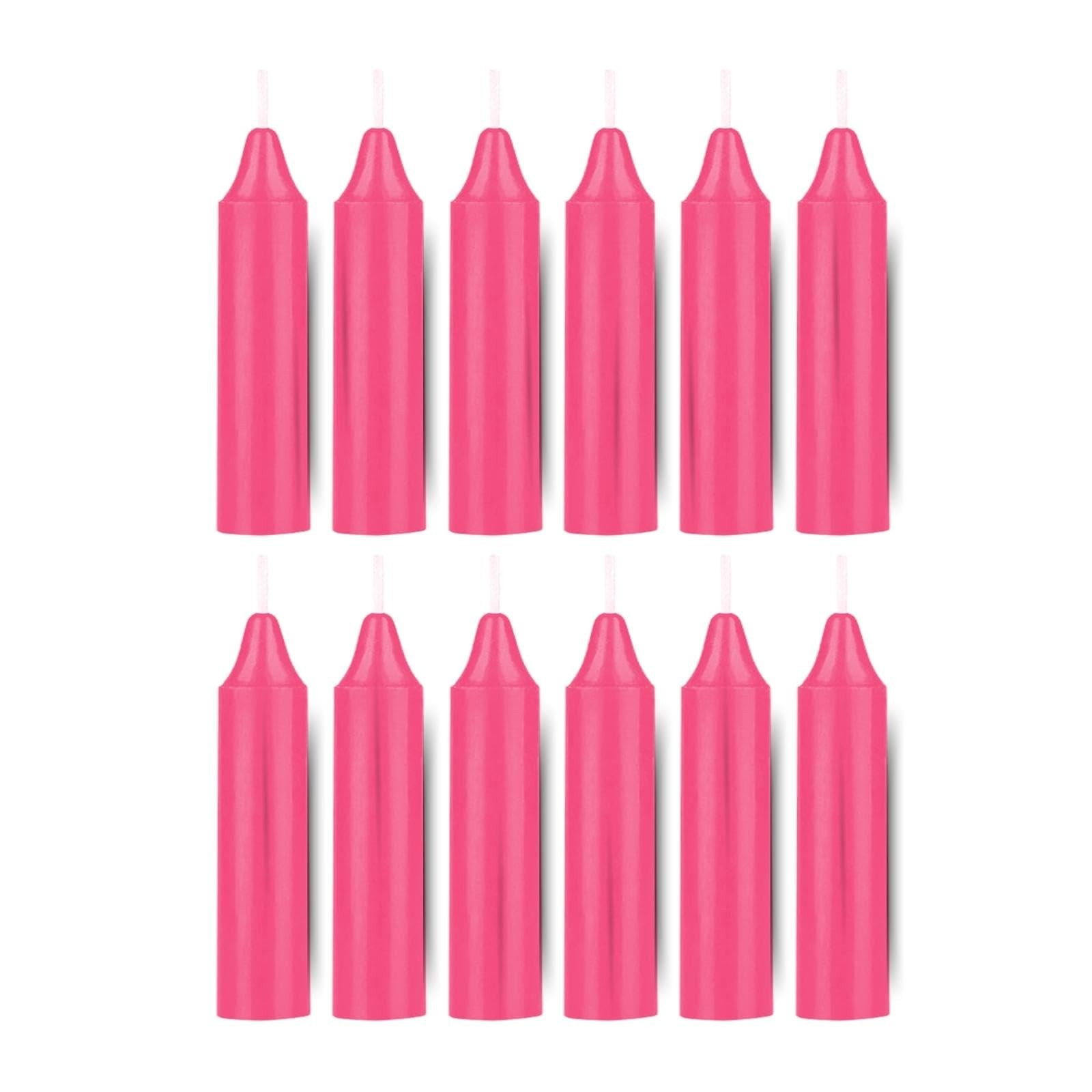 ladyrobyn Box of 12 Pink Candles | 4 inches Tall & 3/4 inch Diameter | Witchc…