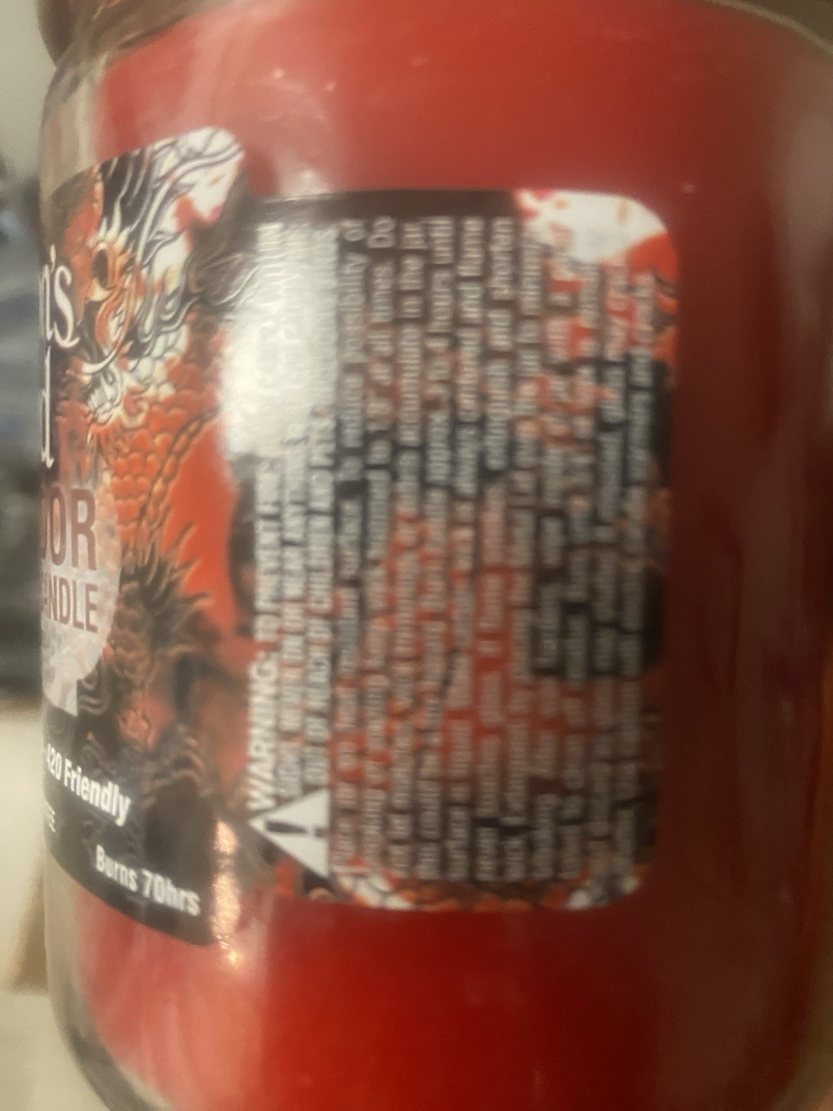 Dragon Blood Jar Candle Scented Smoke Odor Exterminator