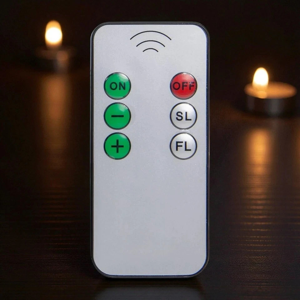 Battery Operated Cordless LED Candles Clip Christmas Candles with Remote 10 Pcs