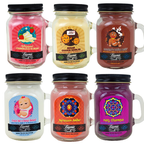 Beamer Candle Co. 4 oz. Mini Mason Jar Candle Made In USA 20+ Hours CHOOSE SCENT