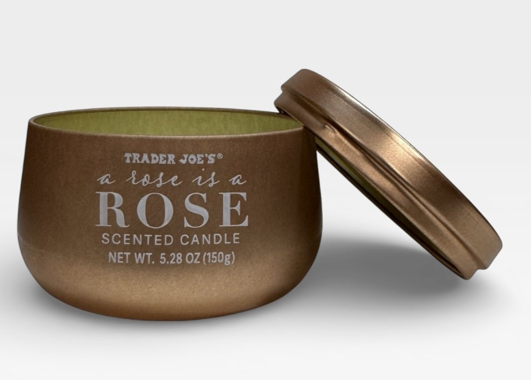 Trader Joe’s – Rose Is A Rose – Coconut Soy Wax Blend – 28 Hours Burn Time