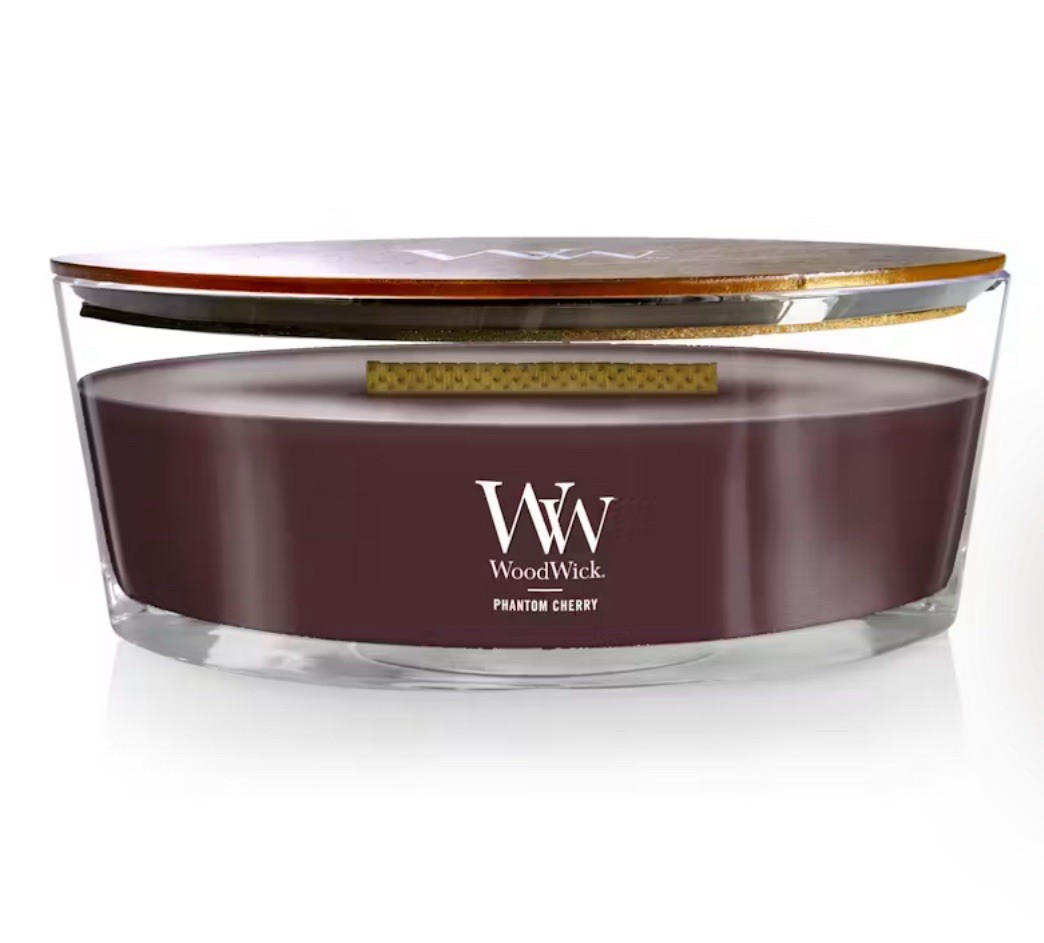 NEW WoodWick PHANTOM CHERRY Large ELLIPSE Candle 16oz.🍒