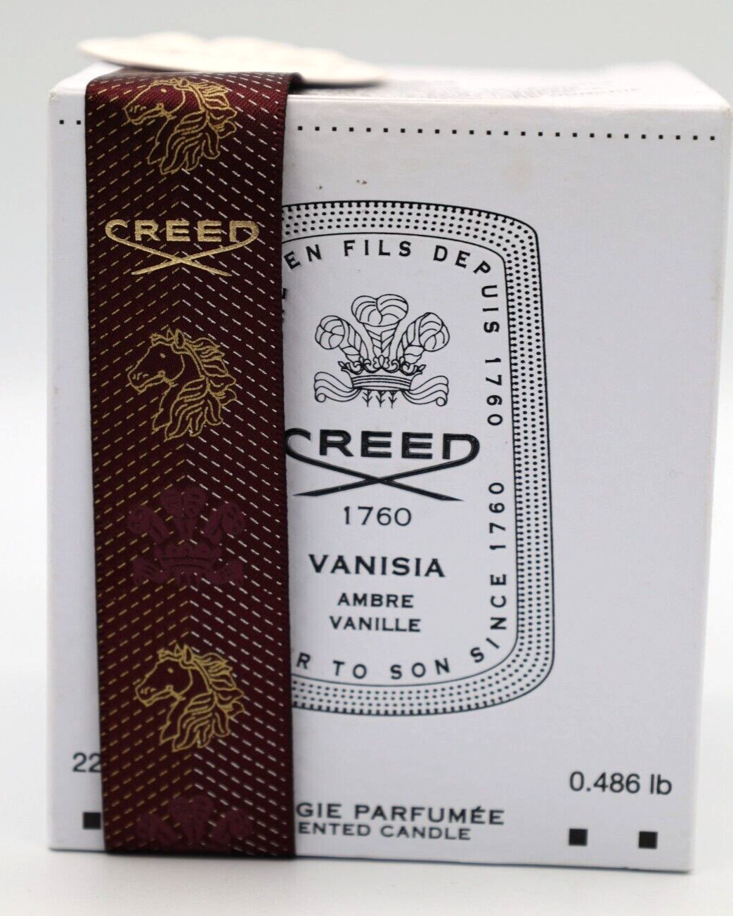 Creed Bougie Parfumee Vanisia Ambre Vanille Candle 220g Boxed Fast Finescents