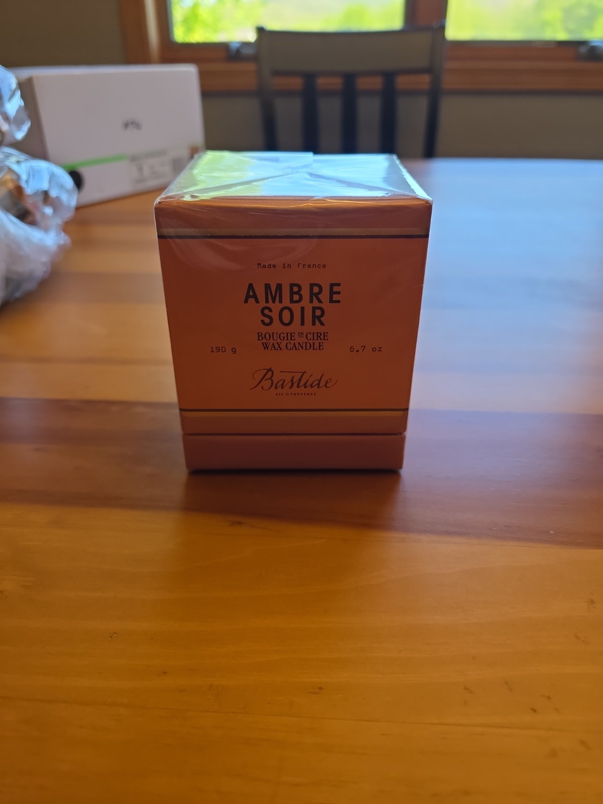 Bastide Ambre Soir Wax Candle 6.7oz New in Sealed Box