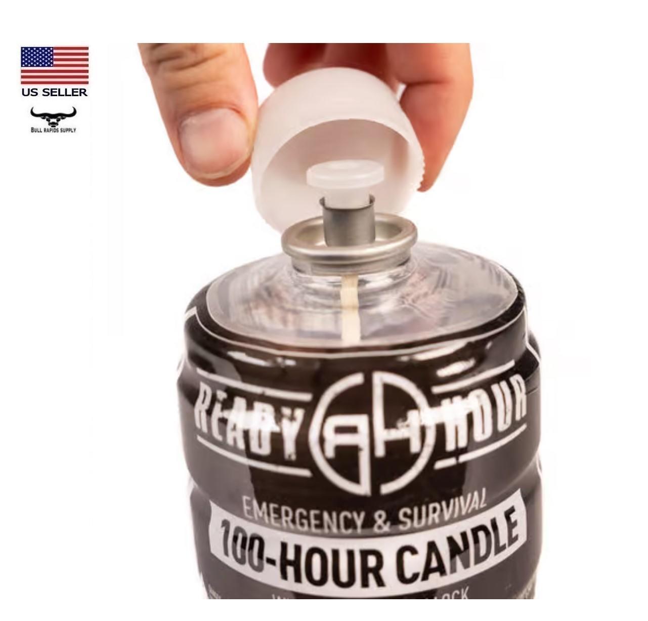 100 Hour Emergency Candle Safe Clean-Burning Odorless & Smokeless Long Term Use