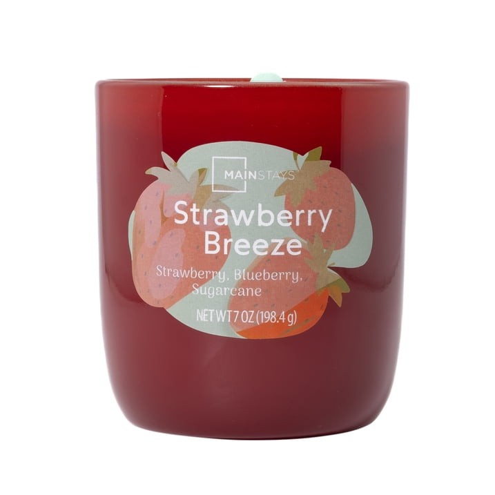 3 Pack Strawberry Scented Glass Candles,1 Wick,7oz Each Free Ship in 2 days…..