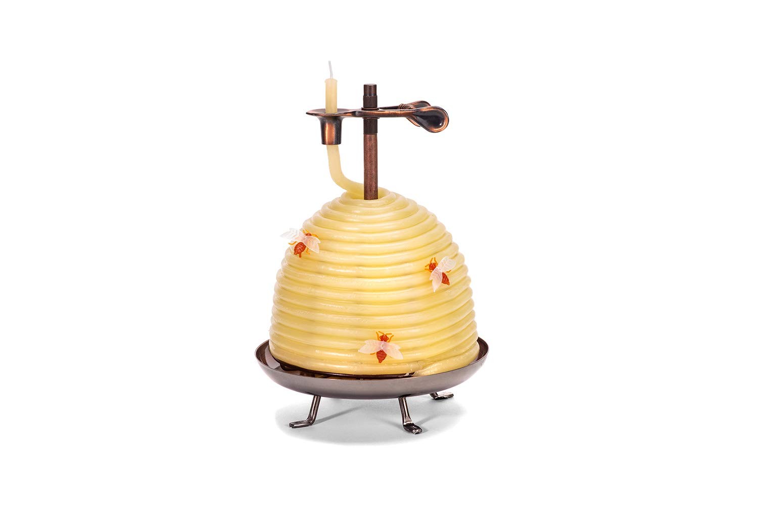 70-Hour Beehive Candle, Eco-Friendly Natural Beeswax with Cotton Wick