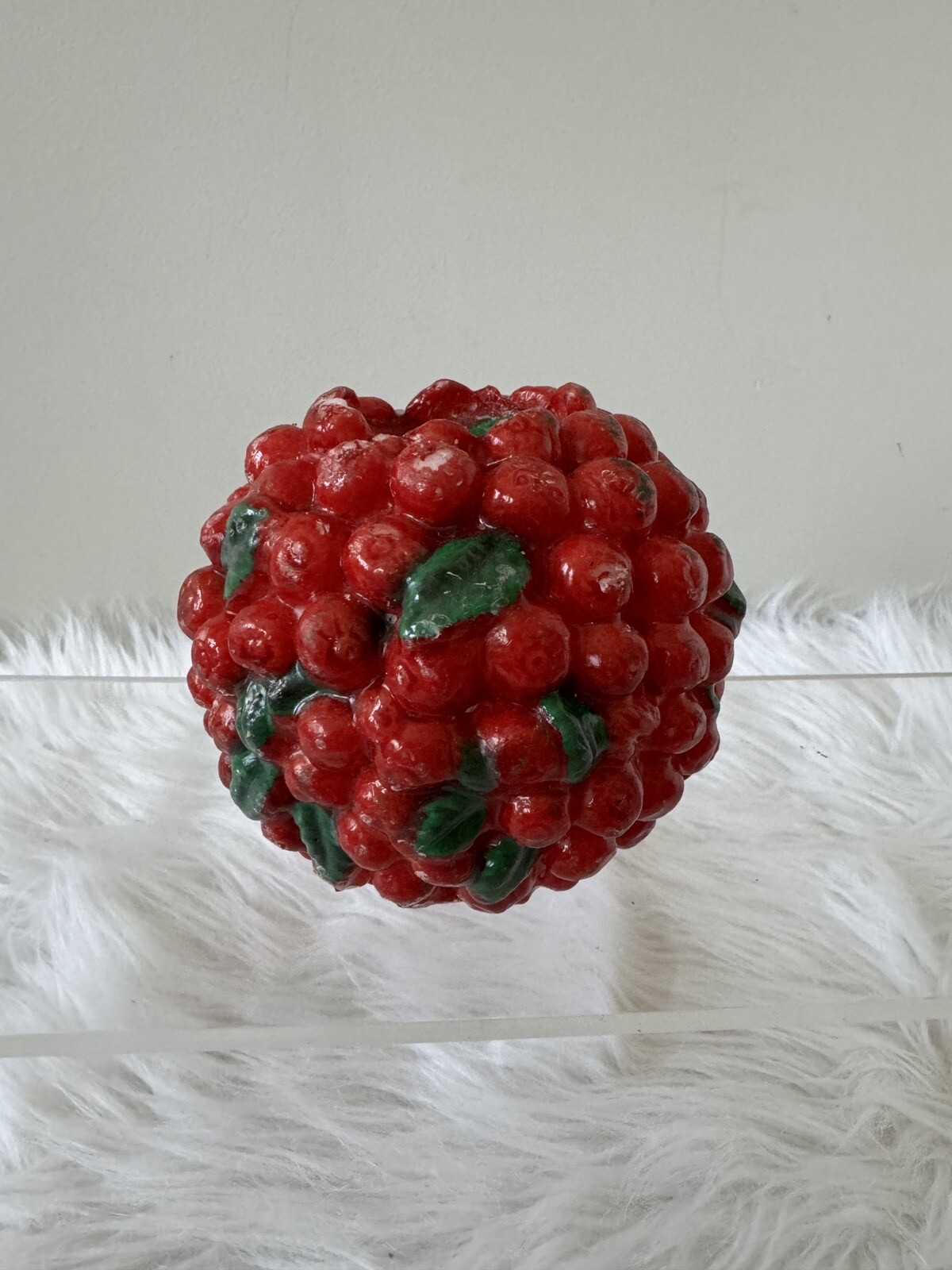 Dayton Hudson Co. Berry Candles-3 1/2″ Tall Made in Italy Vintage