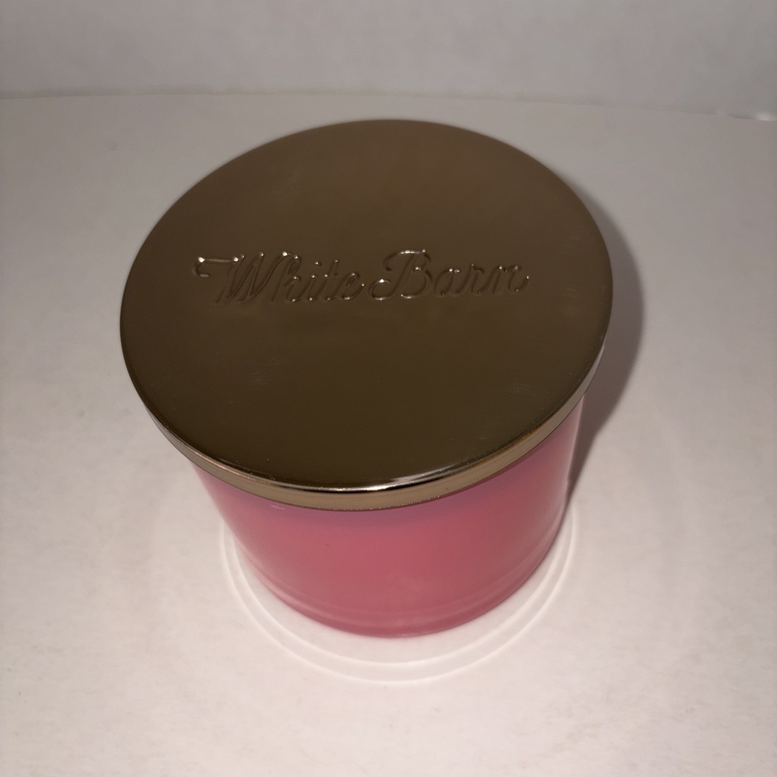 White Barn Bath and Body Works Bubbly Rose 3-Wick Candle