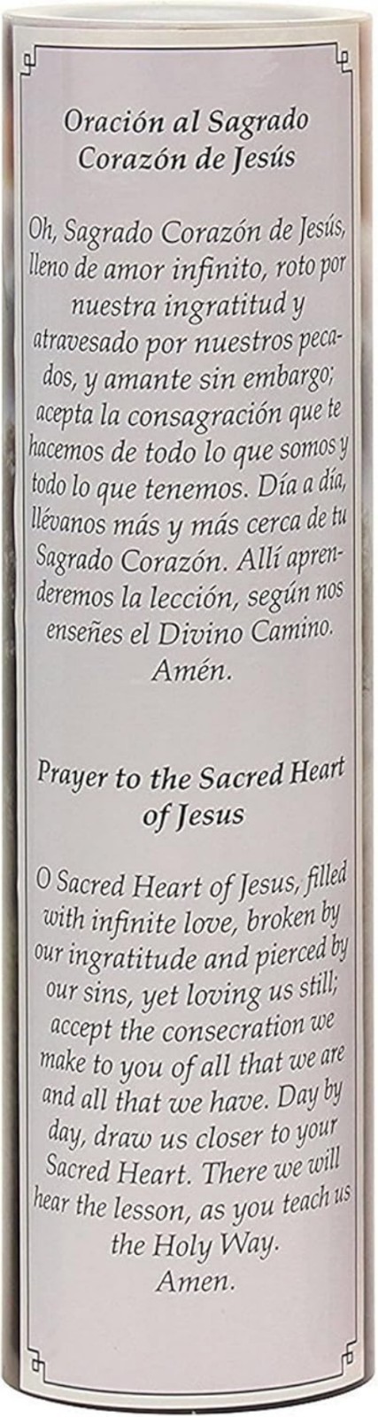 Safe Jesus LED Prayer Candle with Realistic Flicker – Ideal for All Settings 8″