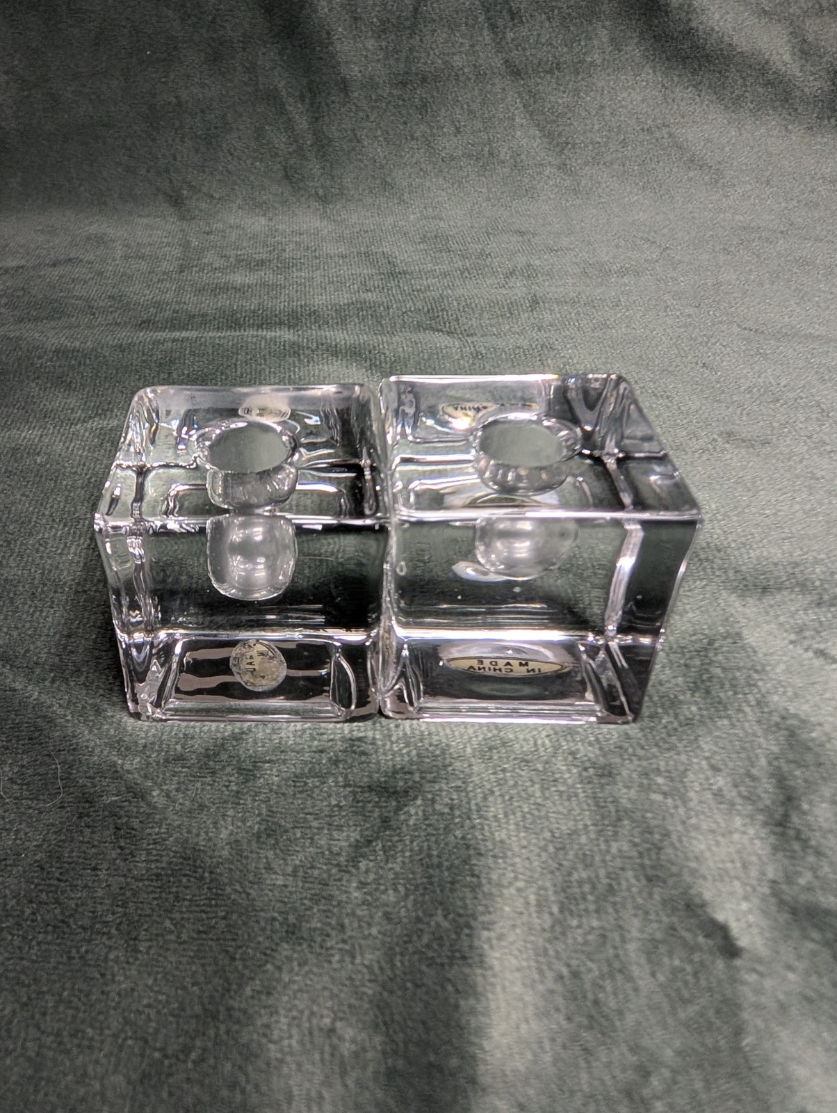 Creative Candles Vintage New in Box 8 Blue Tapers 12 x 1/2 + 2 Candle Holders