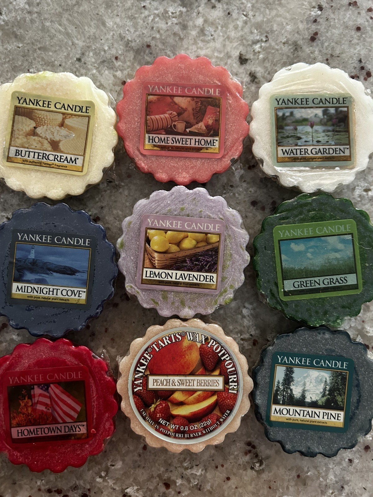 Yankee Candle Melting Tarts – variety of scents – lot of 15 – in wrappers