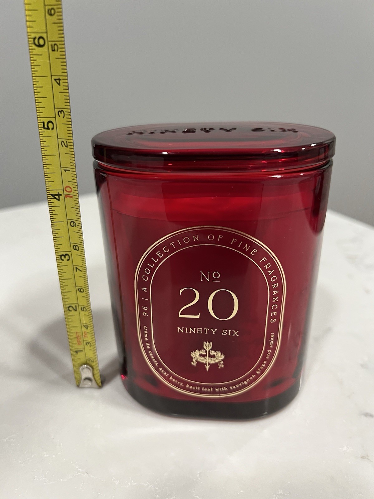 DW Home Ninety Six No. 20 Candle 10.1 oz Luxury Soy Blend | Modern Amber & Musk