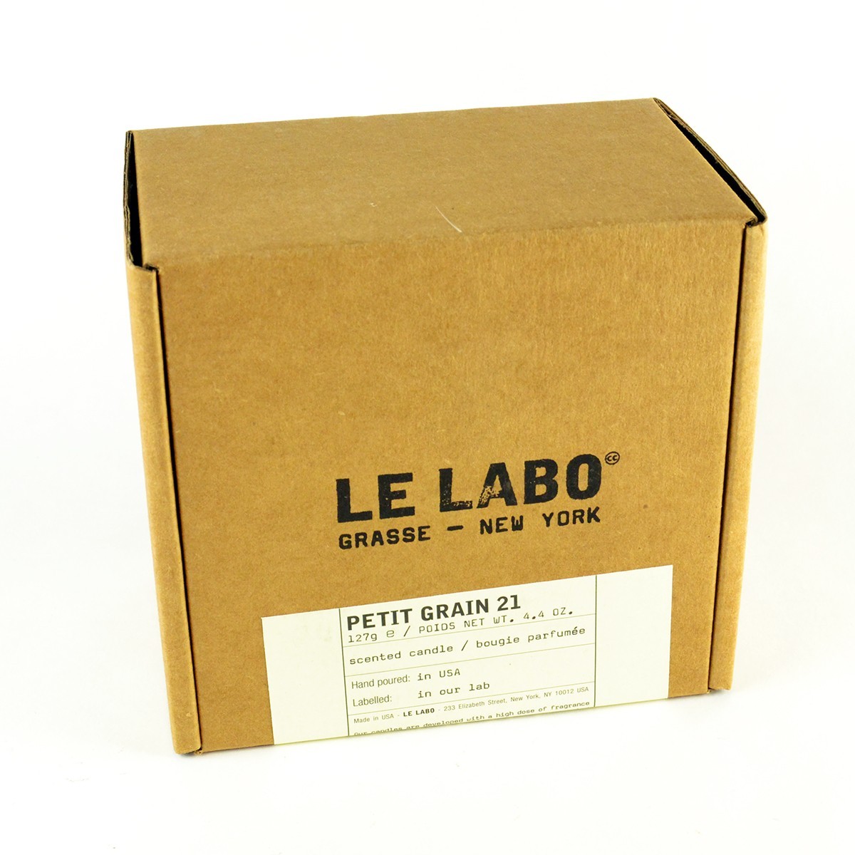 Le Labo Scented Candle PETIT GRAIN 21 – Size 4.4 Oz. / 127 g SEALED BOX