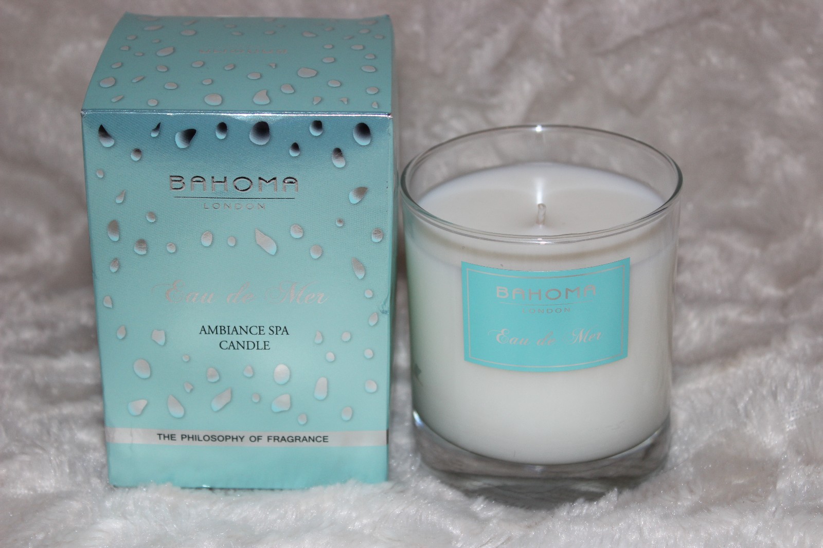 BAHOMA London Eau de Mer Ambiance Spa Candle 7.75 oz 220 g 75 hrs NEW NIB Nice $