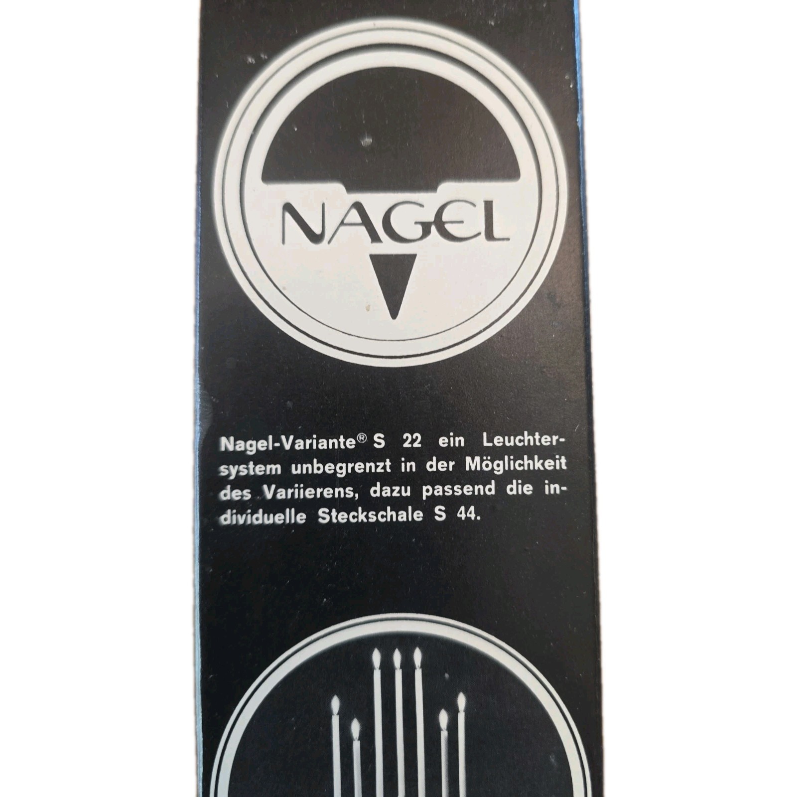 Vintage Nagel Candles Box/10 New Old Stock S10 Made In W. Germany 11.5″