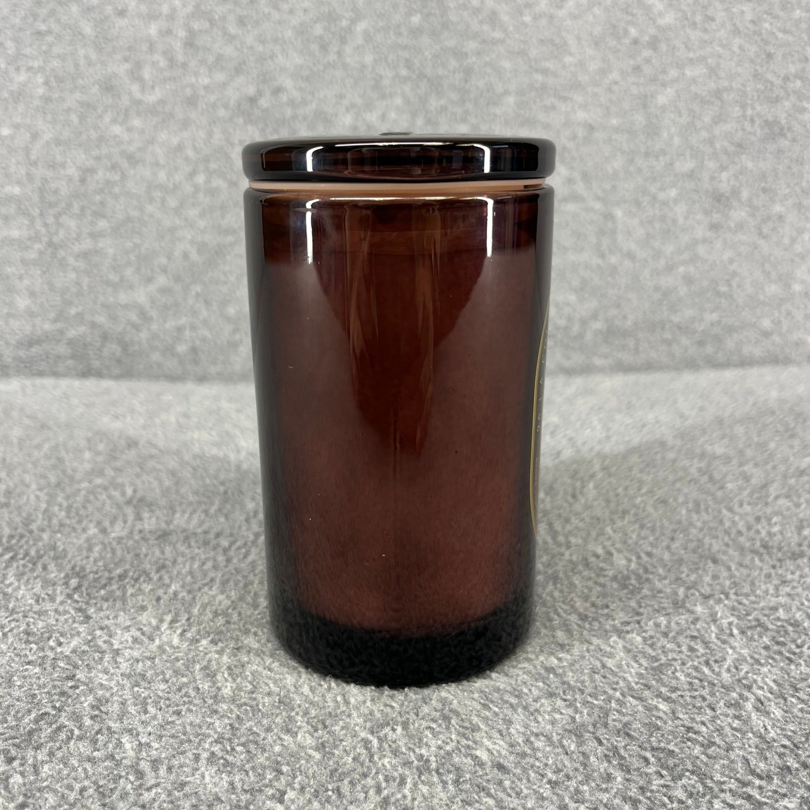 Ninety Six Candle No. 18 Amber Brown Sugar Glazed Apple Scented Lid 10.1 oz