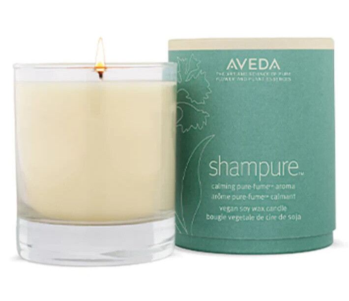 Aveda Shampure Vegan Soy Wax Calming Pure Fume Aroma Candle 8.1 oz