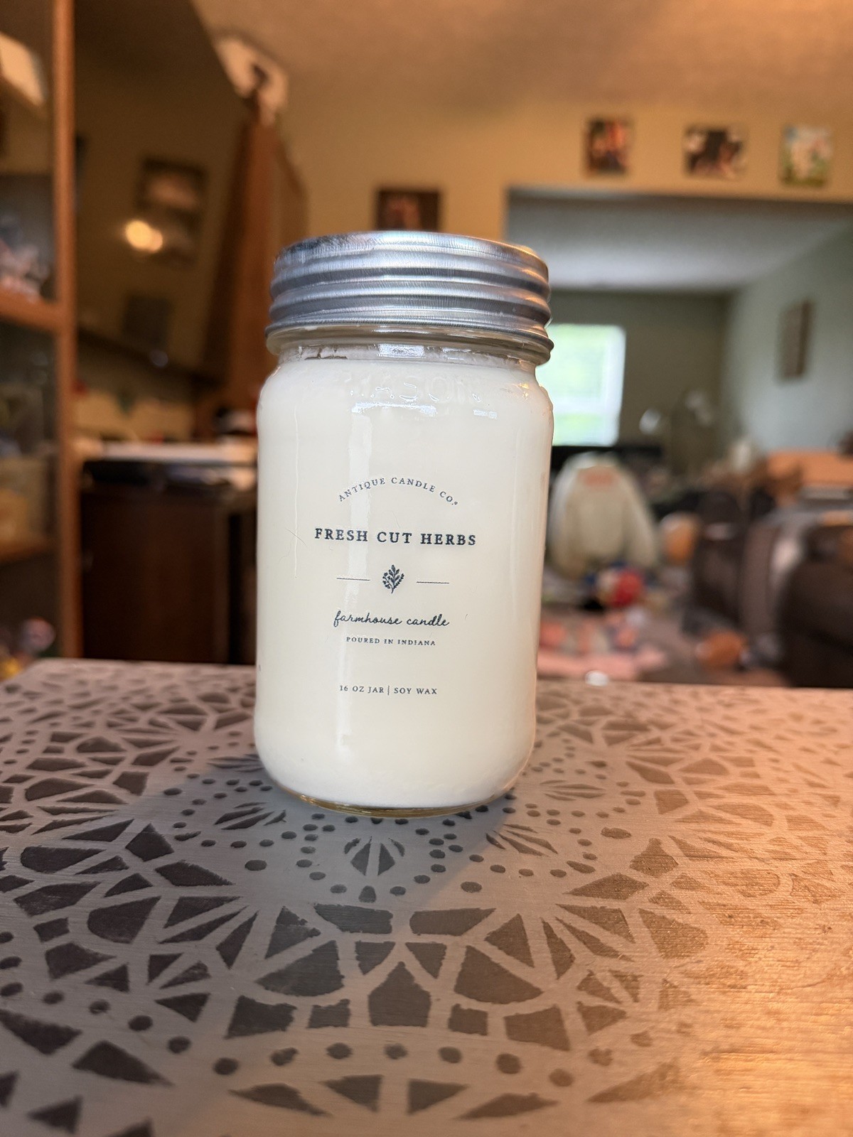 Antique Candle Co. Fresh Cut Herbs 16 oz Farmhouse Soy Wax Candle