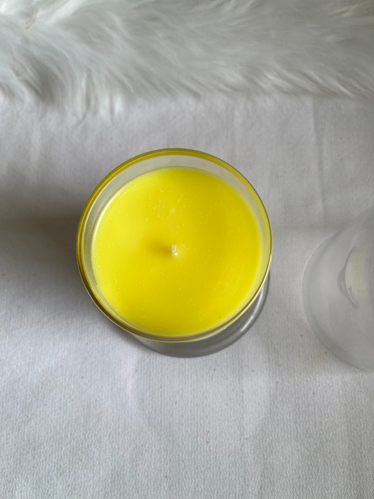 Zodax By Anthropologie White Rose Scented Candle Jar with Glass Dome NEW.