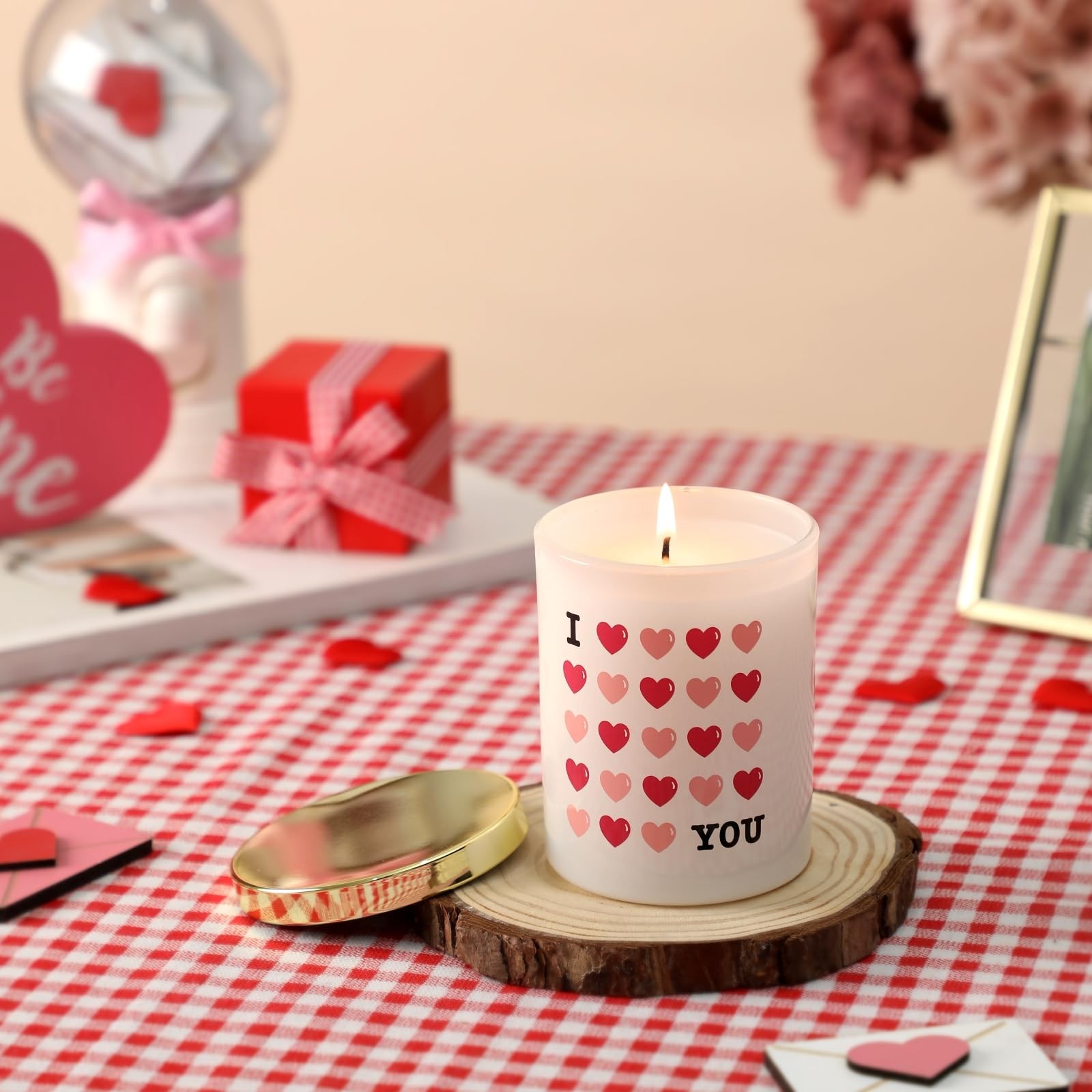 Valentines Day Scented Candle Gift – 10oz Wild Rose Vine Scented Candle Gift …