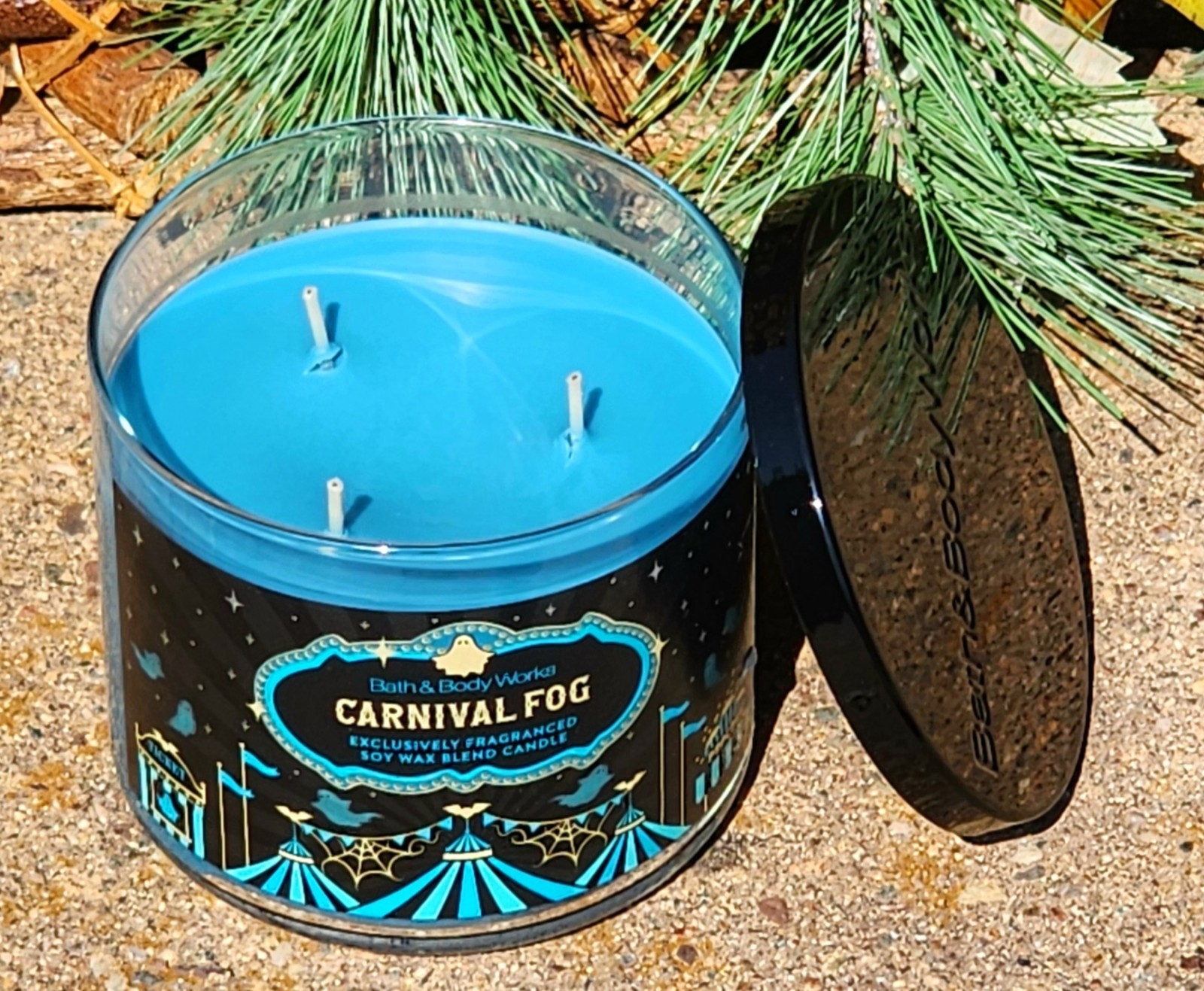 2026👻HALLOWEEN~🎠🎡CARNIVAL FOG~3 WICK CANDLE~Bath & Body Works ~SHIP FREE