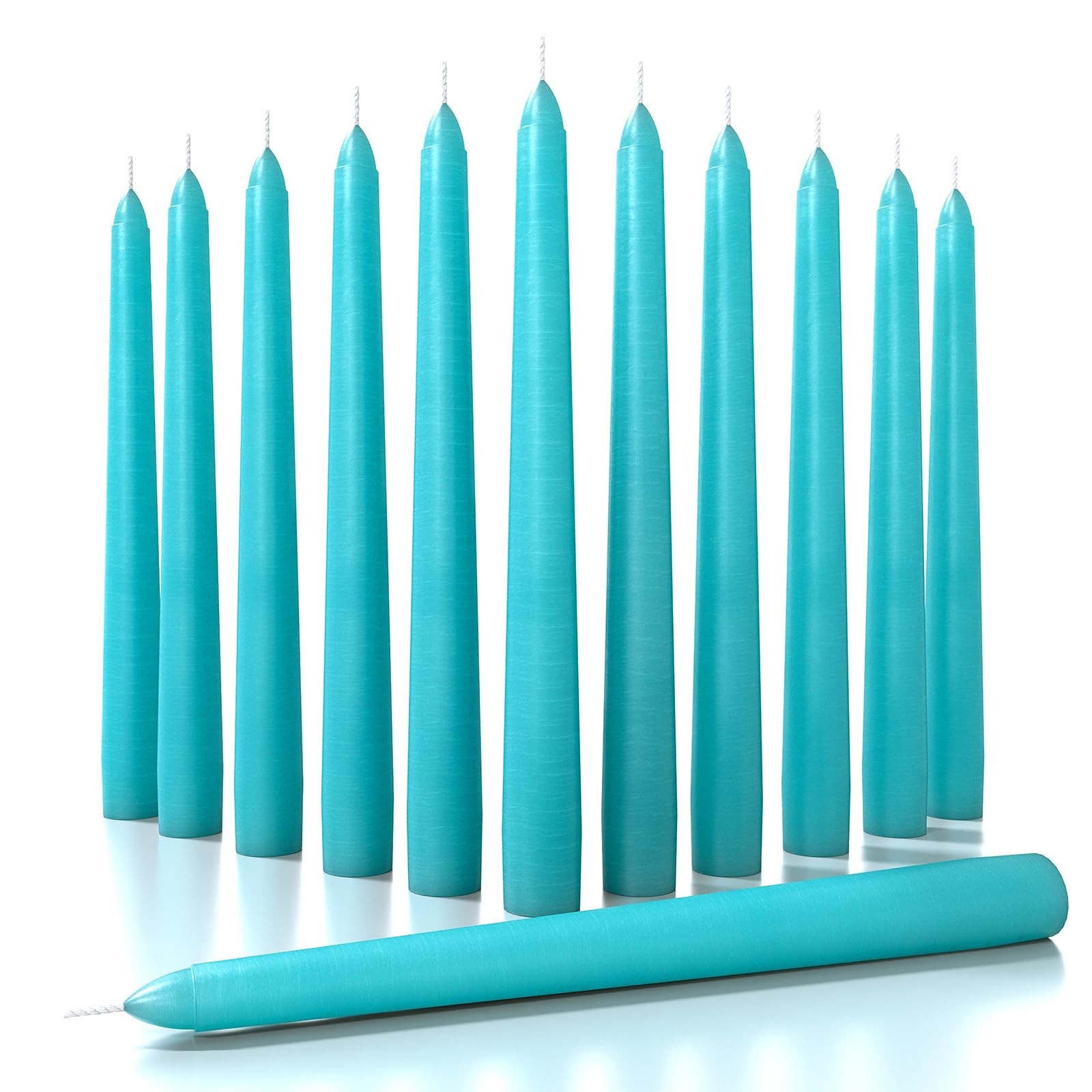 8 inch Taper Candles – Set of 12 – Dripless – Long Burning – Perfect for Dinn…