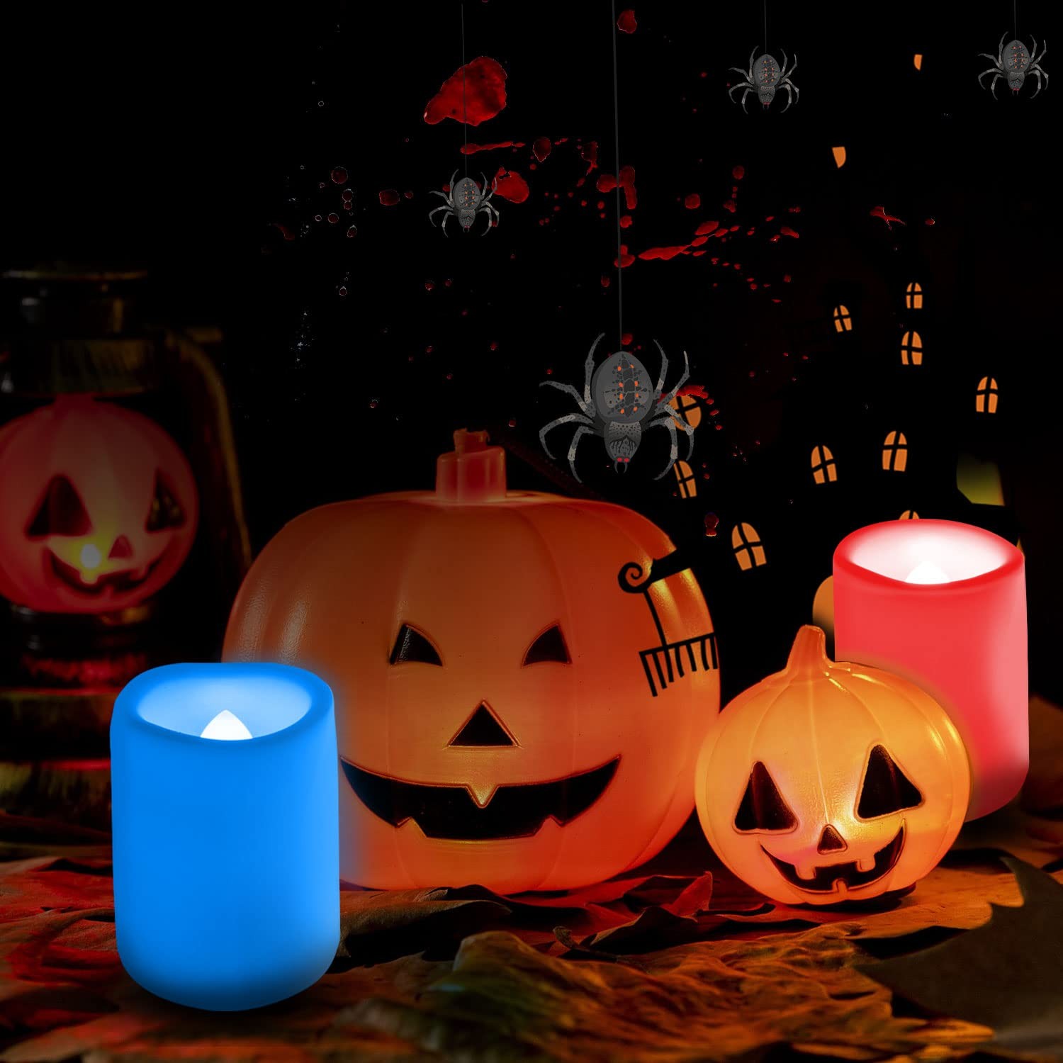CANDLE IDEA 6 PCS Color Changing Remote Flameless Flickering LED Timer Votive…