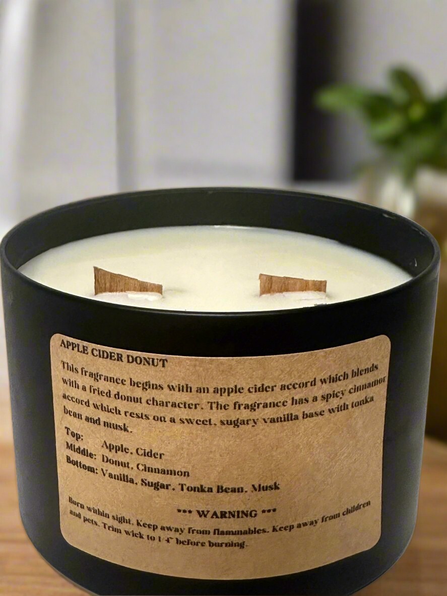 16 oz Dual Wood Wick Soy Wax Candle, Assorted Scents, Scented Candles