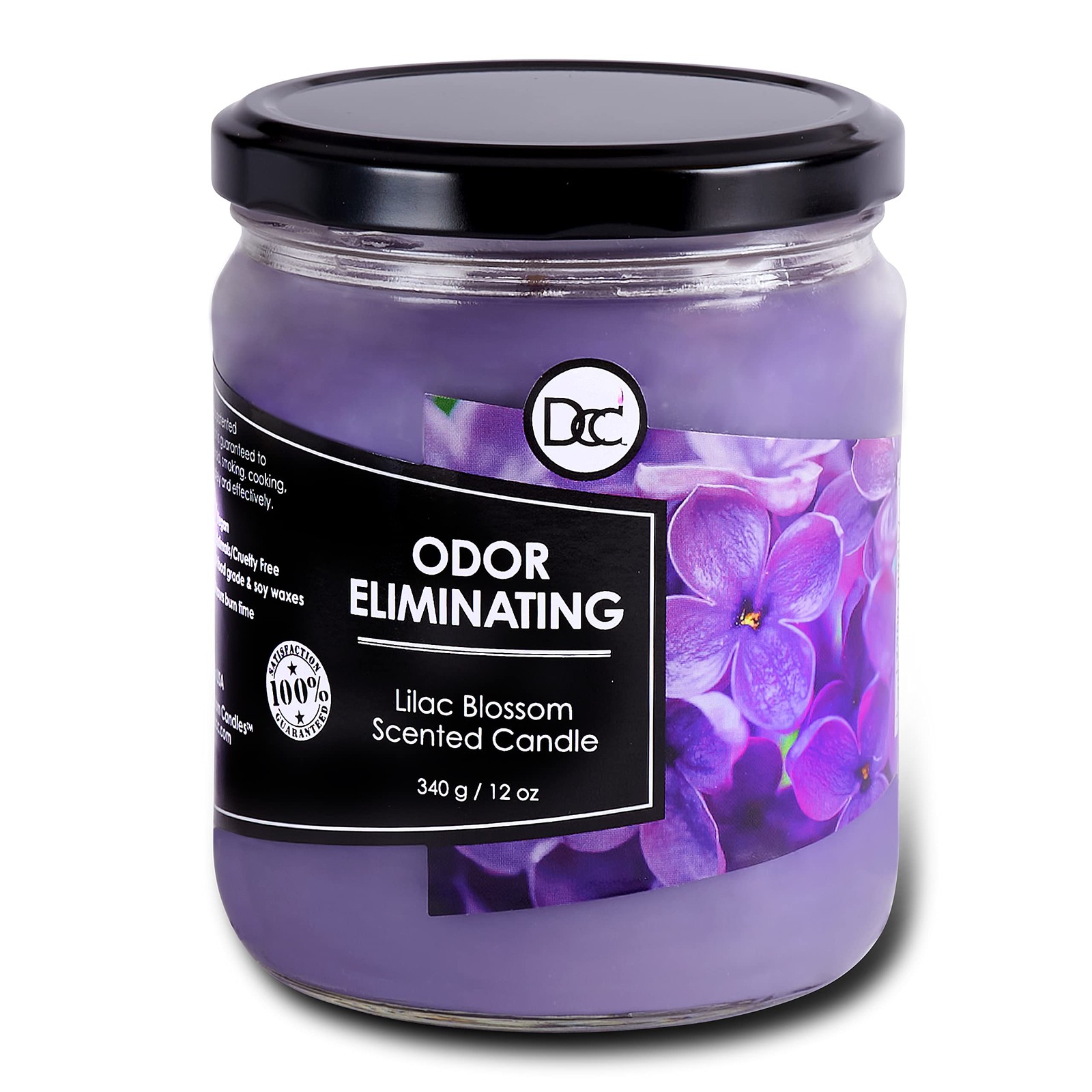 Lilac Blossom Odor Eliminating Highly Fragranced Candle – Eliminates 95% of P…