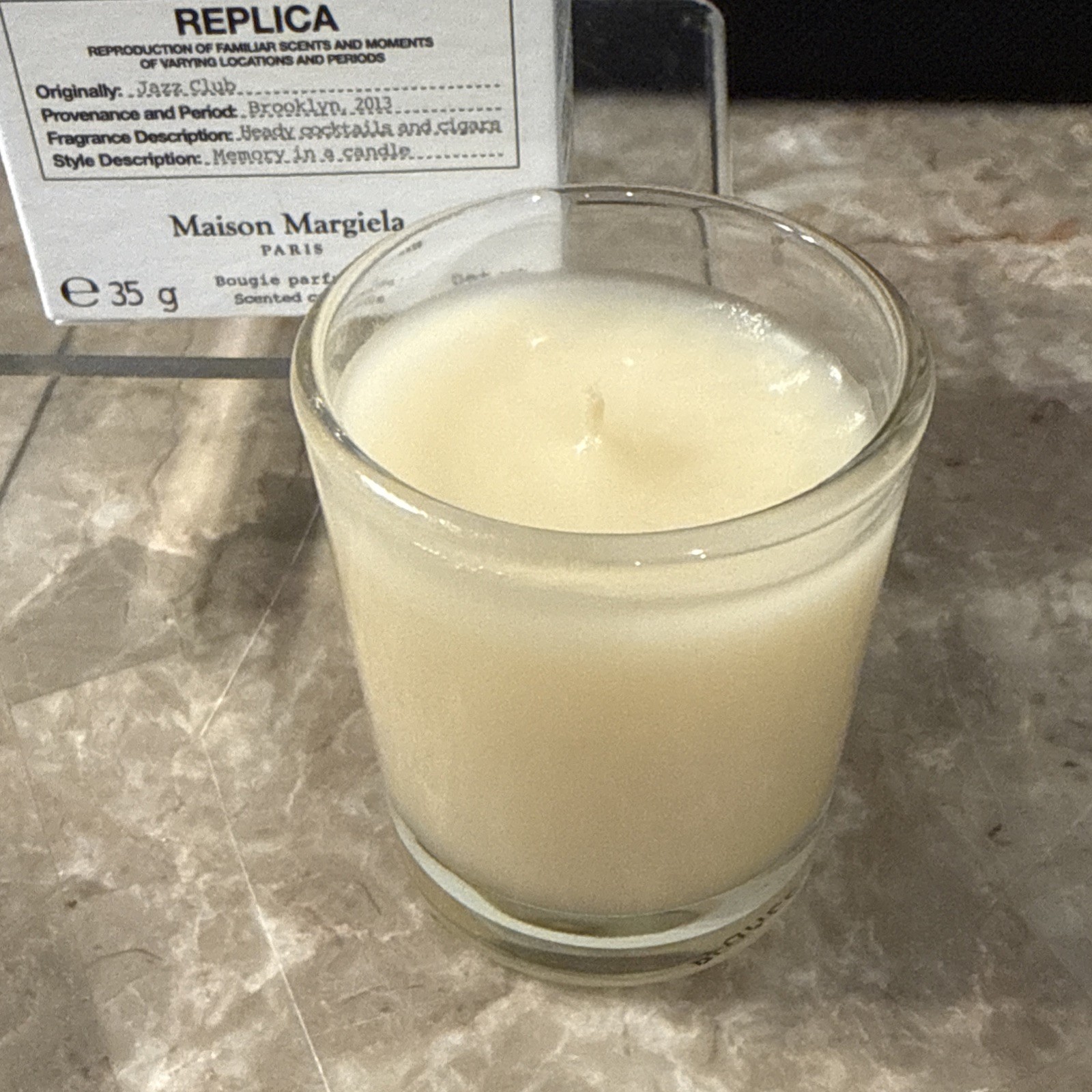 Maison Margiela REPLICA Jazz Club Scented Travel Size Candle 1.23 oz NEW IN BOX