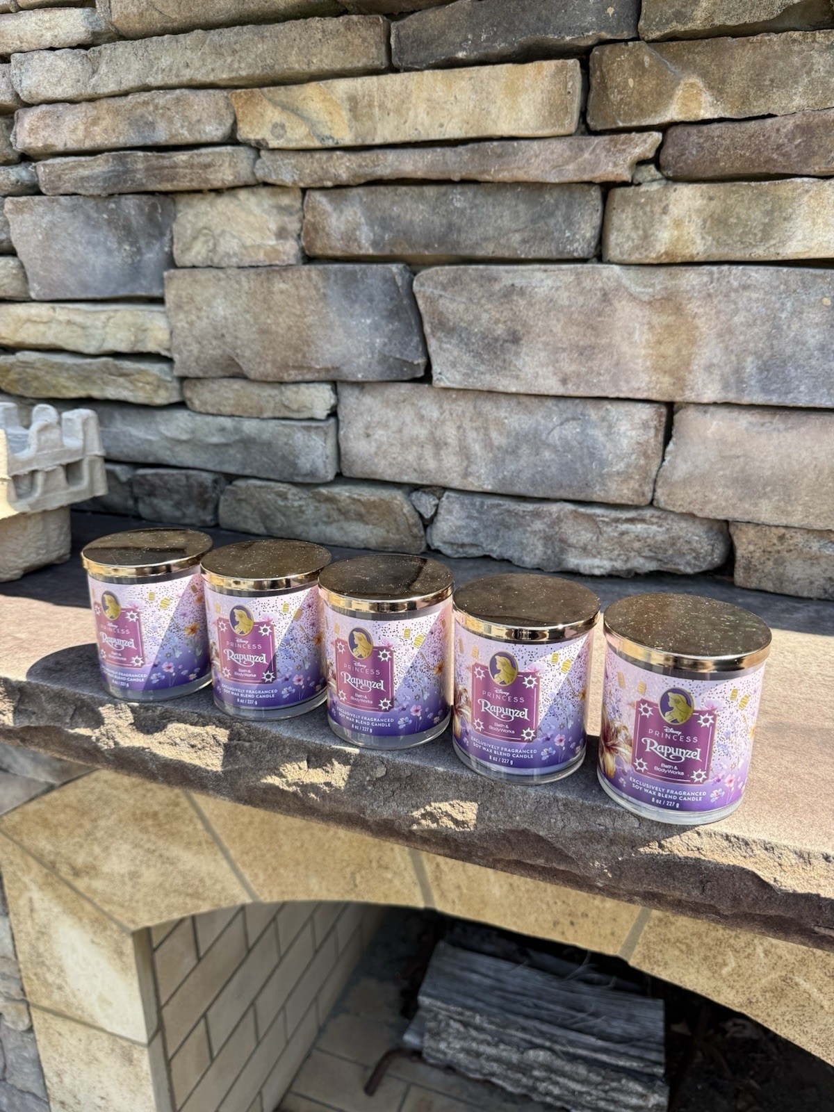 Bath & Body Works Disney Princess Rapunzel Candle – 8 oz. – New | LOT OF 5