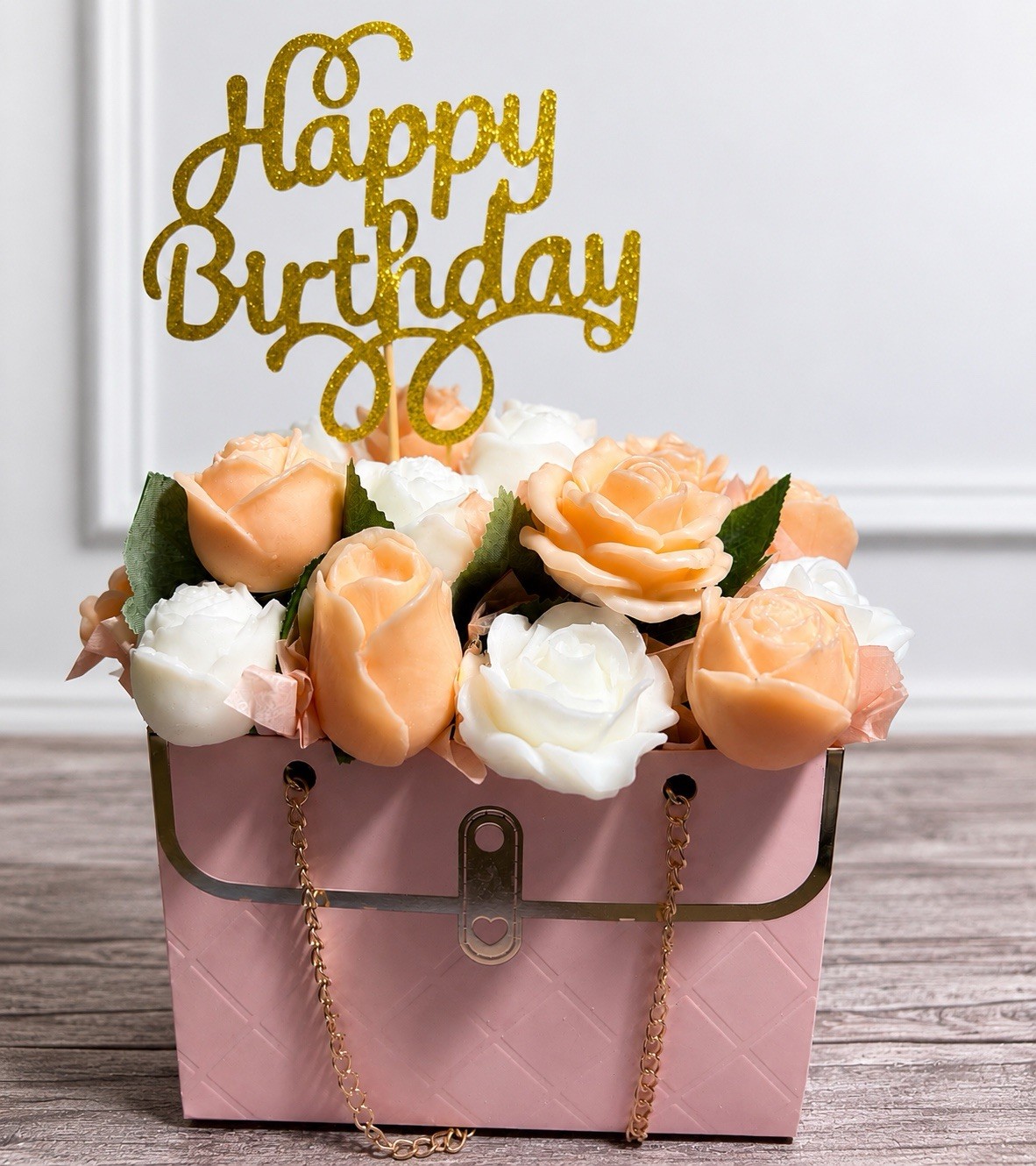 Birthday Gift Wax Melt Flower Bouquet Handmade Scented Floral Gift for Her
