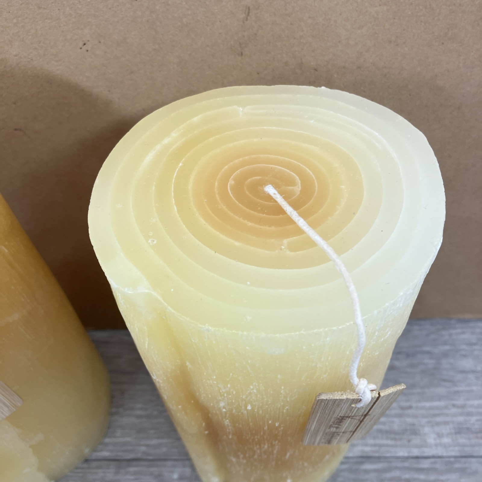 (Set of 2) Large Vance Kitira 8” X 4” Pillar Trunk Candles