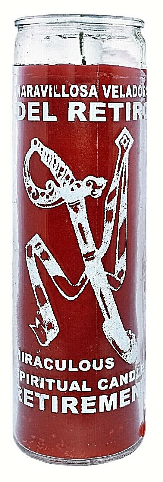 CANDLE RETIREMENT UNSCENTED- DEL RETIRO VELADORA 120 Hours