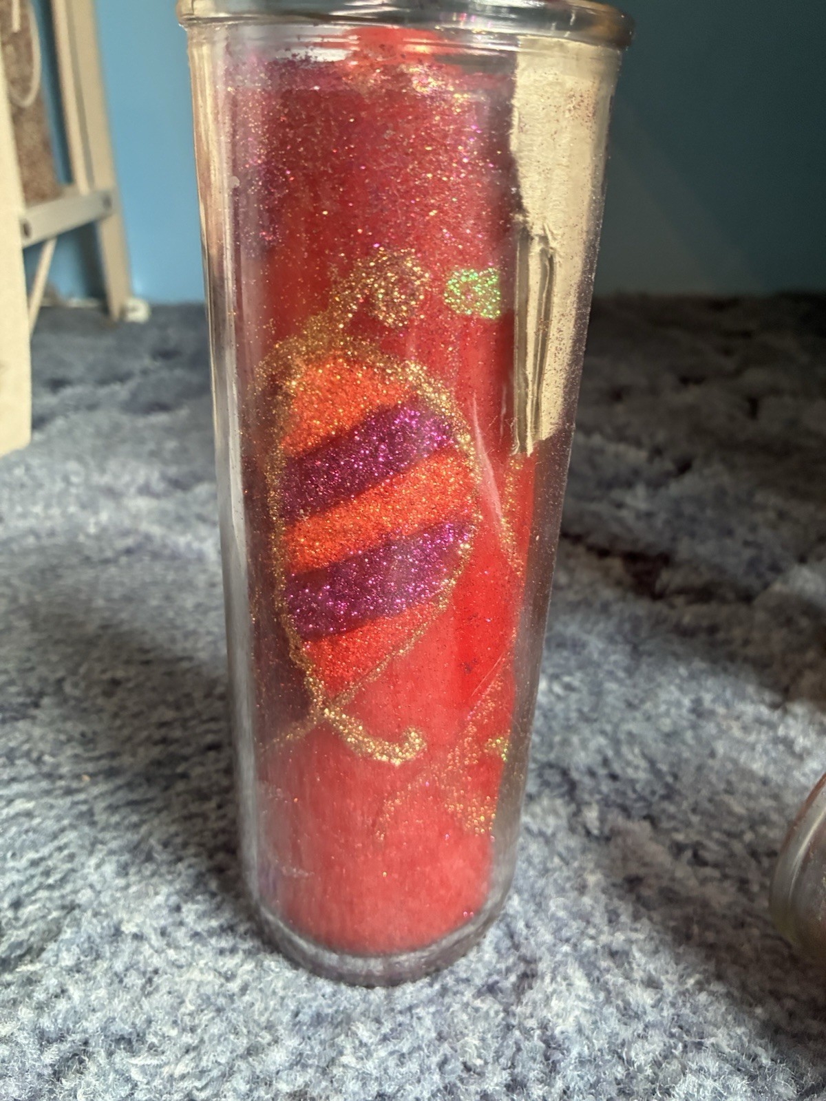 Mandala Glass Pillar Candles